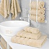 Set 2 Prosoape Premium Daveza 600 GSM 1 Prosop de Baie 70x140 cm 1 Prosop de Fata si Maini 50x90 cm 100 Bumbac Turcesc Set Prosoape Bej 577