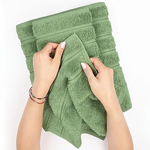 Set 2 Prosoape Premium Daveza 600 GSM 2 Prosoape de Baie 70x140 cm 100 Bumbac Turcesc Set Prosoape Verde 565