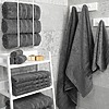 Set 6 Prosoape Premium Daveza 600 GSM 2 Prosoape de Baie 70x140 cm 4 Prosoape de Maini si Fata 50x90 cm 100 Bumbac Turcesc Set Prosoape Gri Inchis 464