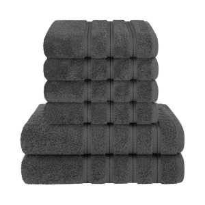 Set 6 Prosoape de Baie Daveza, 600 gr/mp, Extra SOFT, 100% Bumbac Turcesc